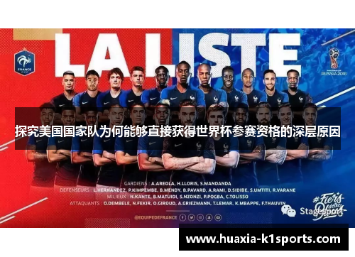 探究美国国家队为何能够直接获得世界杯参赛资格的深层原因